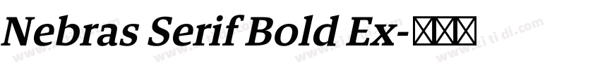 Nebras Serif Bold Ex字体转换 Nebras Serif Bold Ex字体转换
